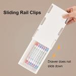 YOOUSOO 2‑Pack Under‑Desk Self‑Adhesive Drawers