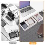 YOOUSOO 2‑Pack Under‑Desk Self‑Adhesive Drawers