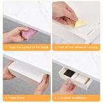 YOOUSOO 2‑Pack Under‑Desk Self‑Adhesive Drawers