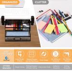 ROLIZOE Under‑Desk 2‑Drawer Sliding Organizer