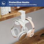 EURPMASK 360° Rotating Dual Headphone Stand