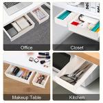 YOOUSOO 2‑Pack Under‑Desk Self‑Adhesive Drawers