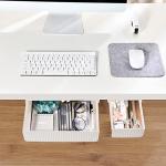 YOOUSOO 2‑Pack Under‑Desk Self‑Adhesive Drawers
