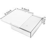 SOUJOY 2‑Pack Self‑Adhesive Under‑Desk Drawers