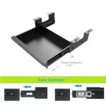 Beiyier Under‑Desk Sliding Drawer Organizer Black