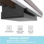 Beiyier Under‑Desk Sliding Drawer Organizer Black