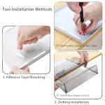 SOUJOY 2‑Pack Self‑Adhesive Under‑Desk Drawers