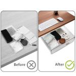 SOUJOY 2‑Pack Self‑Adhesive Under‑Desk Drawers