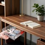 SOUJOY 2‑Pack Self‑Adhesive Under‑Desk Drawers