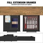 UNITEDPOWER Under‑Desk Pull‑Out Metal Drawer