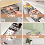 SVNNELP 3‑Pack Under‑Desk Slide‑Out Drawers