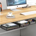 SVNNELP 3‑Pack Under‑Desk Slide‑Out Drawers