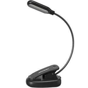 LEPOWER 5‑LED Clip‑On Book Light USB/Battery
