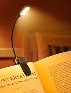 Monotremp Rechargeable Clip‑On Book Light 80 Hr