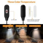 LEPOWER Clip-on LED Book Light, 3 Colors
