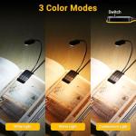 2‑Pack Rechargeable Clip‑On Flexible Book Lights