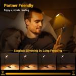 2‑Pack Rechargeable Clip‑On Flexible Book Lights