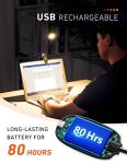 Monotremp Rechargeable Clip‑On Book Light 80 Hr