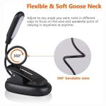 LEPOWER Clip-on LED Book Light, 3 Colors