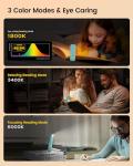 Glocusent USB Rechargeable Book Light for Reading in Bed, Portable Clip-on LED Reading Light, 3 Amber Colors & 5 Brightness Dimmable, Compact & Long Lasting, Perfect for Book Lovers, Kids