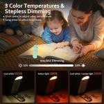 Akomid USB‑Rechargeable 8‑LED Book Light Turquoise