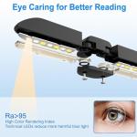 Vekkia 14‑LED Rechargeable Clip‑On Eye‑Care Book Light