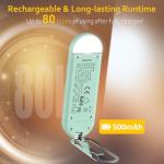 Akomid USB‑Rechargeable 8‑LED Book Light Turquoise