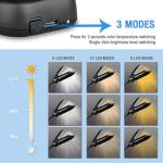 Vekkia 14‑LED Rechargeable Clip‑On Eye‑Care Book Light