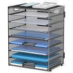 DALTACK 9‑Tier Mesh Paper Letter Tray Desk Organizer