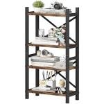 Rustic 4‑Tier Stackable Desktop Bookshelf Organizer