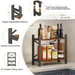 Rustic 4‑Tier Stackable Desktop Bookshelf Organizer