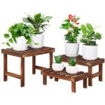 COOGOU 3‑Tier Freestanding Wood Plant Stand Rack