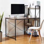 Coral Flower 4‑Tier Steel & Wood Computer Desk