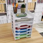 Natwind 7‑Tier White Desktop Paper & File Organizer