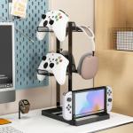 WOCHUANGSI 2‑Tier Game Controller & Headphone Stand