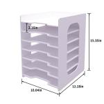 Natwind 7‑Tier White Desktop Paper & File Organizer