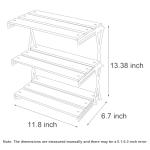 Fitzkor 3‑Tier Foldable Wood Desk Shelf Organizer