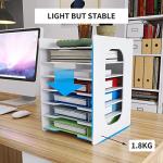 Natwind 7‑Tier White Desktop Paper & File Organizer