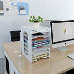 Natwind 7‑Tier White Desktop Paper & File Organizer