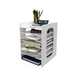 Natwind 7‑Tier White Desktop Paper & File Organizer
