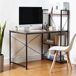 Coral Flower 4‑Tier Steel & Wood Computer Desk