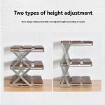 Fitzkor 3‑Tier Foldable Wood Desk Shelf Organizer