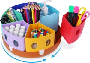 GAMENOTE Rotating Art Supplies Organizer Large