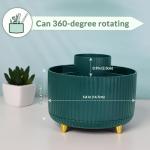 SKYDUE 360° Rotating 5‑Slot Pen Pencil Holder