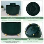 SKYDUE 360° Rotating 5‑Slot Pen Pencil Holder