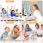 9‑Slot 360° Rotating Pencil Pen Holder White