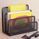 EASEPRES 2‑Pack 3‑Compartment Mesh Mail Sorter