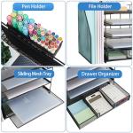 Gugsey 5‑Tray Mesh File Drawer Organizer