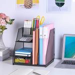 Mesh File Pen Organizer 2‑Tier Drawer