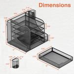 EVOOMI 5‑Tier Mesh Desk Organizer